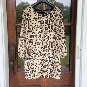 Belle Badgley Mischka‎ leopard dress. Size 8